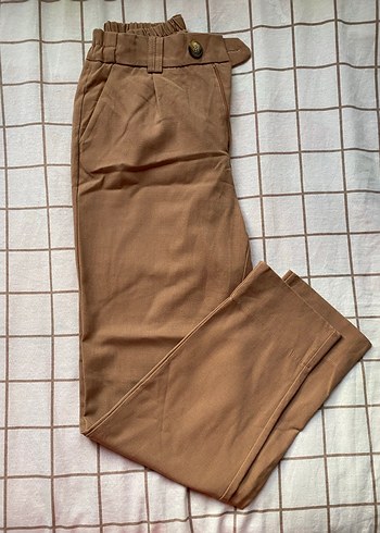 Kahverengi kumaş pantolon