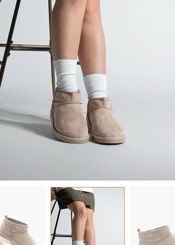 39 Beden Ugg Bej Süet Kadın Bot