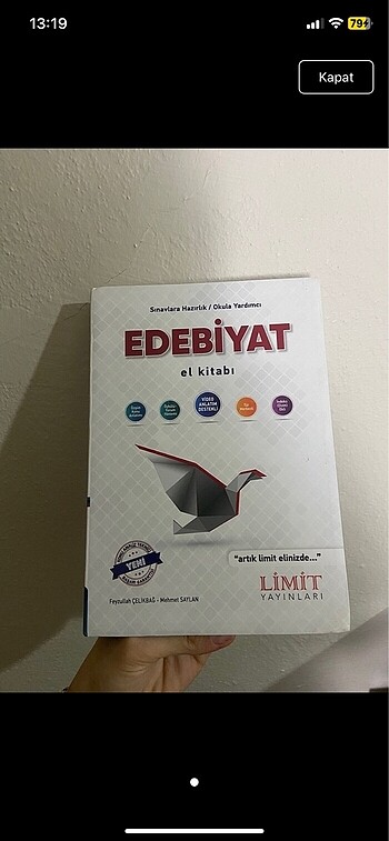 Limit Ayt Edebiyat El kitabı