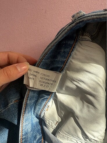 28 Beden lacivert Renk Mavi Cindy Mom Jeans
