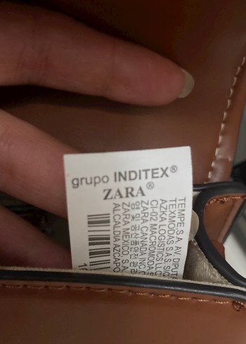 ZaraKahverengi Deri Kadın Çanta - Görsel 3