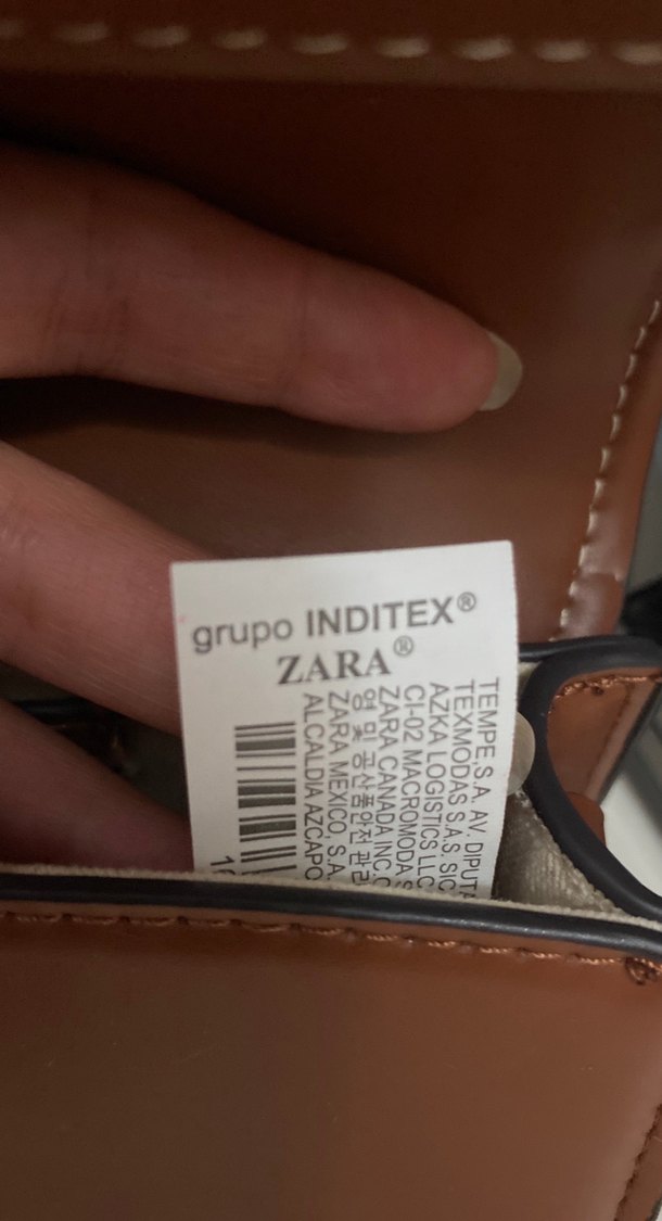 ZaraKahverengi Deri Kadın Çanta - Görsel 3