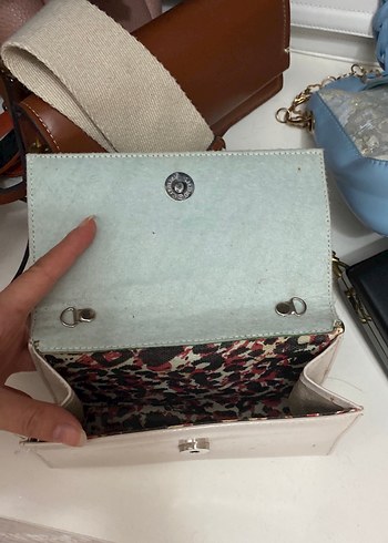 Ekru kadın el çantası - Görsel 2