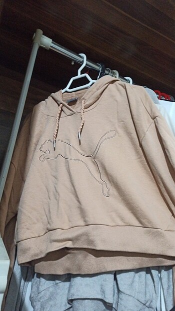 Puma crop balon kol sweatshirt 