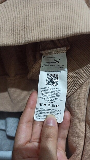 Puma crop balon kol sweatshirt - Görsel 4