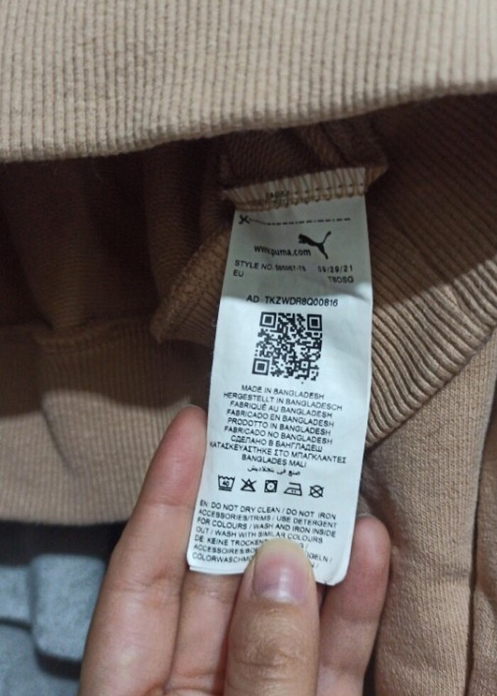 Puma crop balon kol sweatshirt - Görsel 4