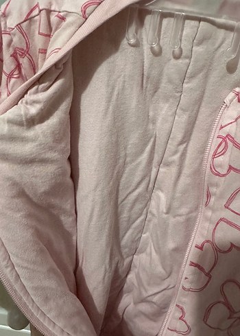 LC Waikiki Kız Çocuk Pembe Kalpli Fermuarlı uyku Tulumu