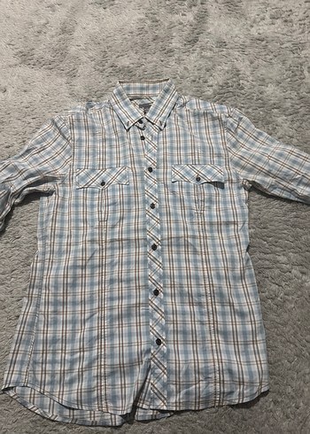 H&M Ekose Desenli Rahat Gomlek