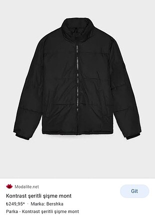 Bershka Erkek mont
