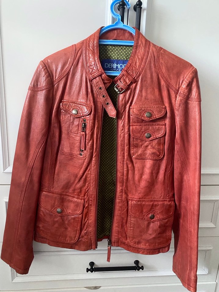 Derimod Vintage Kadın Hakiki Deri Ceket - Görsel 2