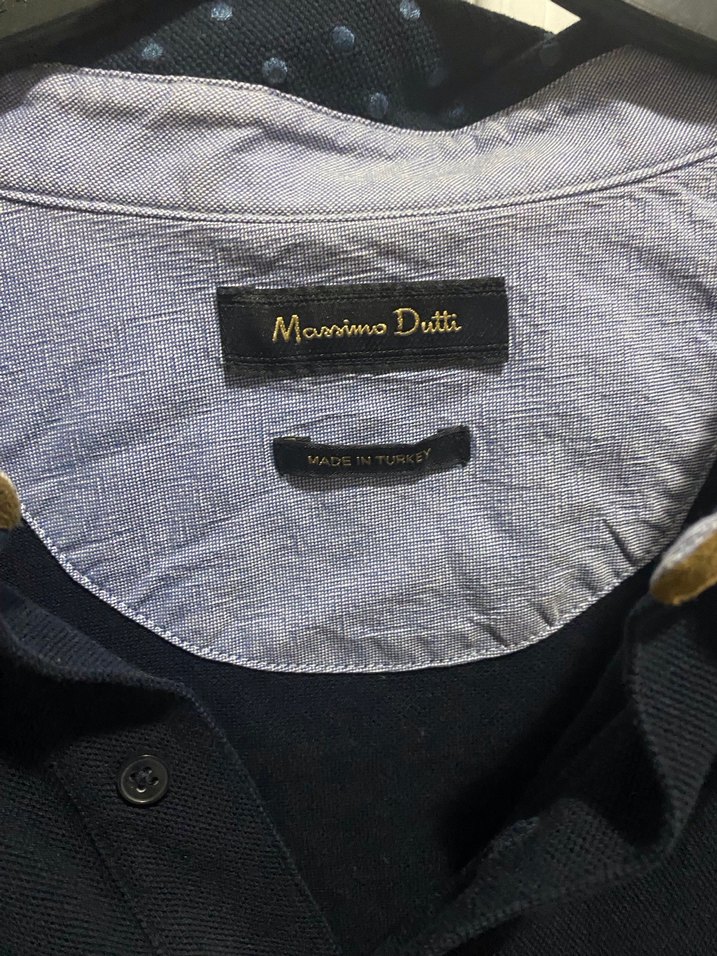 Massimo Dutti Lacivert Erkek Polo Tişört - Görsel 2