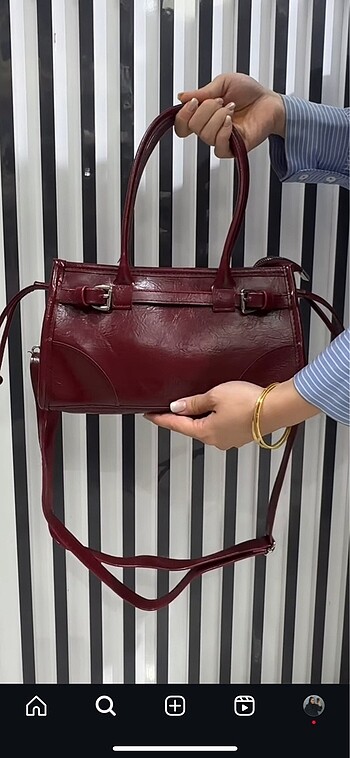Bordo çanta çok kullanışlı