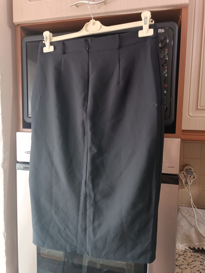 Siyah Midi Hamile Kalem Etek - Görsel 2