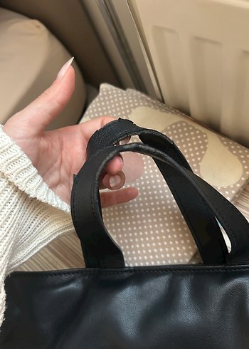  Beden siyah Renk Bershka Deri Zincir Askılı Kadın Çanta