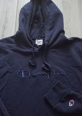 xl Beden lacivert Renk Champion Koyu Lacivert Kapüşonlu Sweatshirt