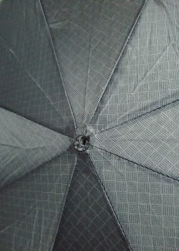 Kadın Siyah Pileli Minimalist Şemsiye - Görsel 3