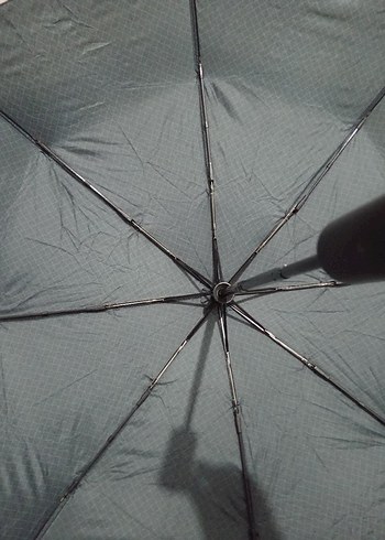 Kadın Siyah Pileli Minimalist Şemsiye - Görsel 5