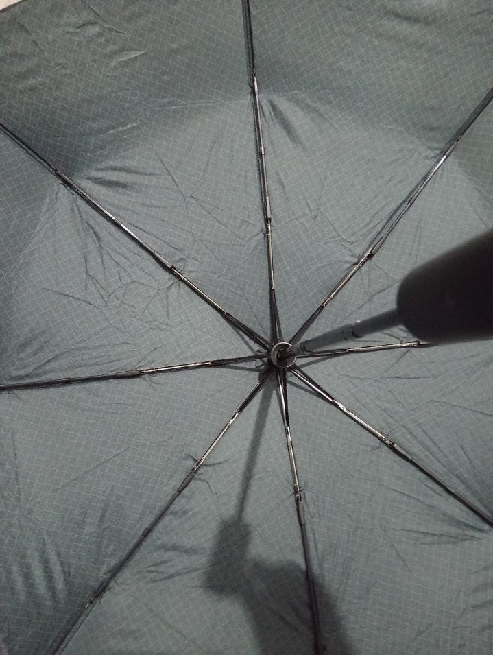 Kadın Siyah Pileli Minimalist Şemsiye - Görsel 5