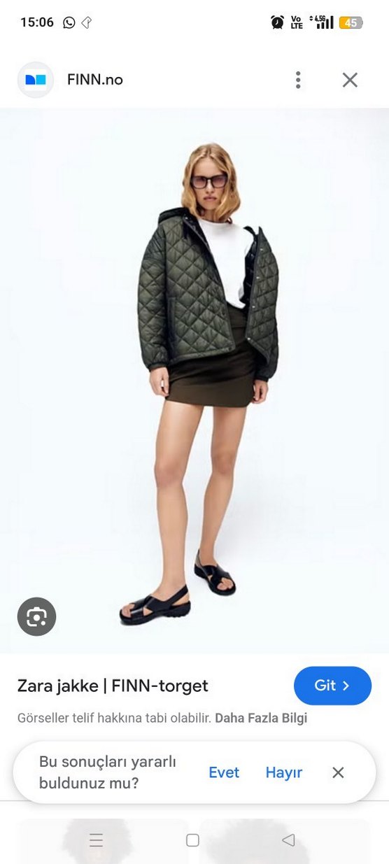 zara kapitone mont #zara - Görsel 2