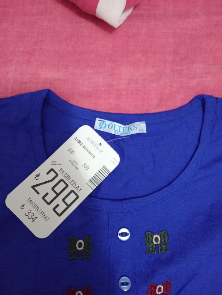 Renkli Nakışlı Kadın Uzun Kollu Bluz - Görsel 3