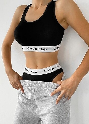 s Beden siyah Renk Calvin Klein büstiyer takım