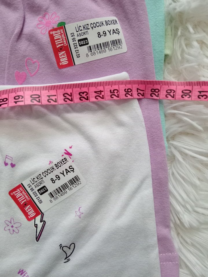 5 adet kız çocuk boxer #boxer - Görsel 5