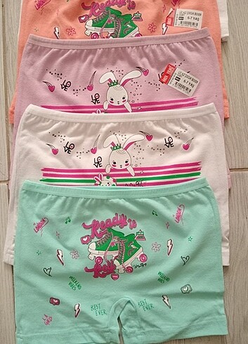 Diğer 5 adet kız çocuk boxer