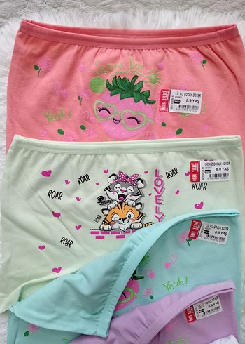 5 adet kız çocuk boxer - Görsel 4