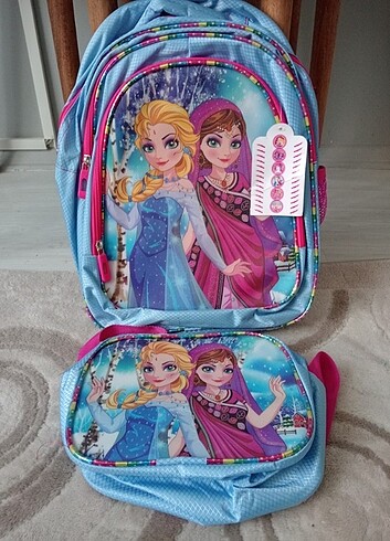 Elsa kız okul çanta takımı