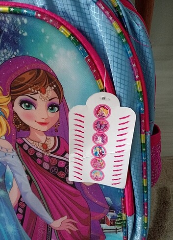 Beden Elsa kız okul çanta takımı