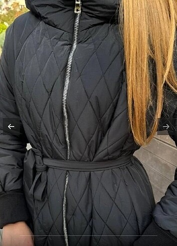 Miss Wenche Uzun Şapkalı mont