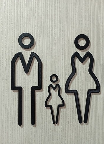 3d tuvalet işareleri