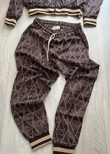 Kadın Kahverengi saten Eşofman Takımı - Görsel 5