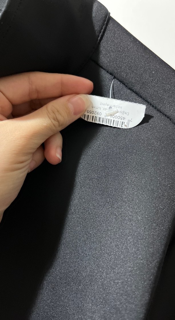 Siyah Yüksek Yakalı Kadın Ceket - Görsel 3