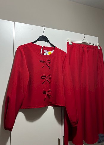 Kırmızı Kadın Takım - Görsel 2