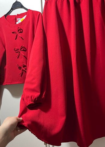 Kırmızı Kadın Takım - Görsel 4