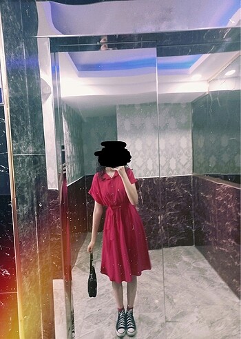 kırmızı elbise - Görsel 6