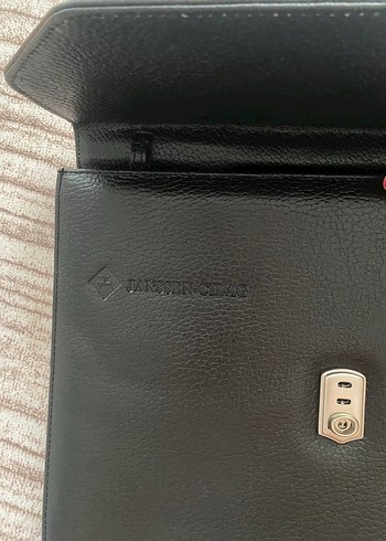 American Vintage Klasik Siyah Tokalı Erkek Evrak Çantası