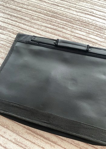  Beden Fermuarlı Siyah Erkek Postacı evrak Çantası