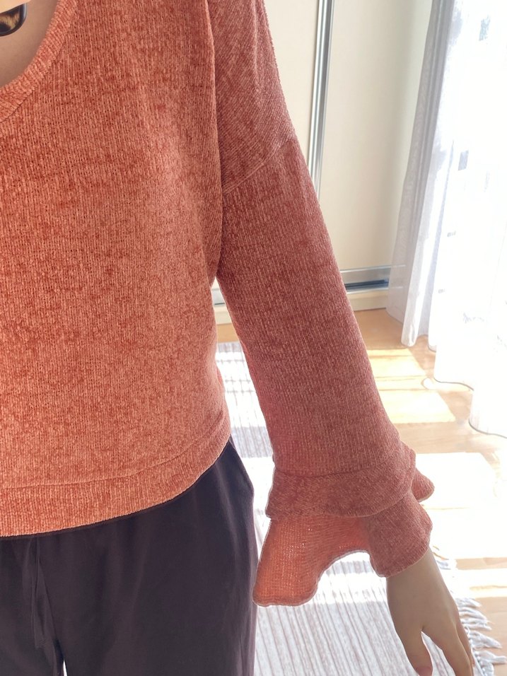 V Yaka  Örgü Kadın Kazak - Görsel 3