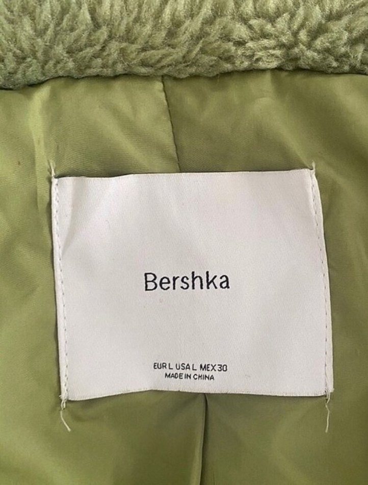 Kadın yeşil Midi Suni Kürk Ceket - Görsel 4