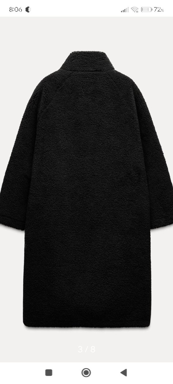 zara suni yünlü mont - Görsel 3