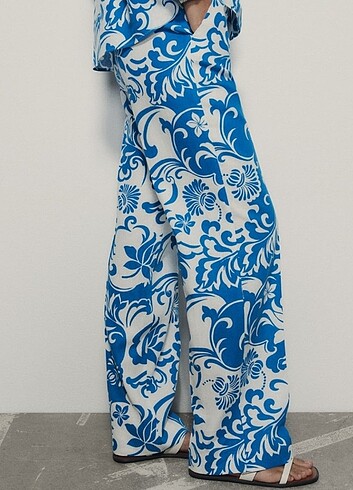 Zara keten karışımlı pantolon - Görsel 2