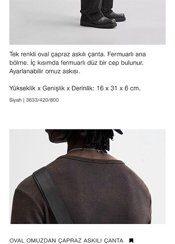 Zara erkek çanta - Görsel 4