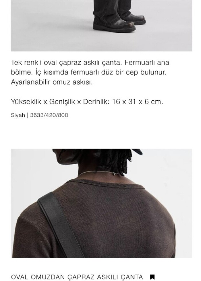 Zara erkek çanta - Görsel 4