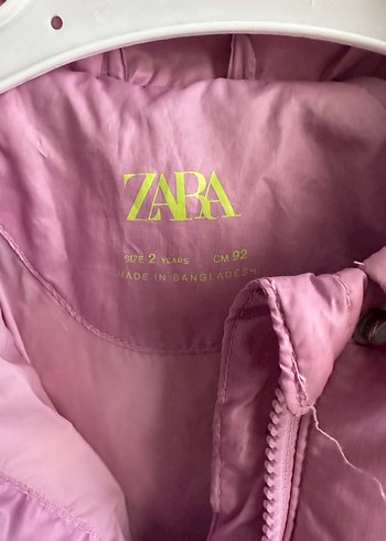 Düğmeli Pembe Kız Çocuk Mont - Görsel 2