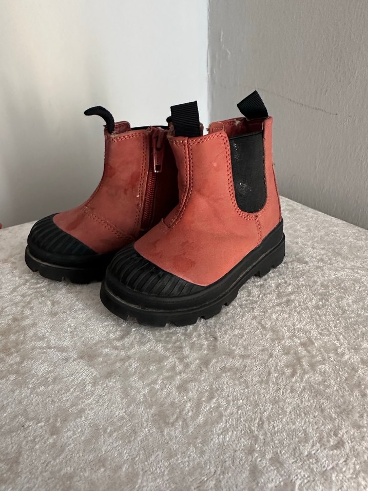 Kız Çocuk Koyu Kırmızı Kauçuk Bot - Görsel 2