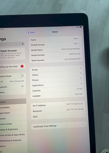 Apple Apple 7. Nesil tablet