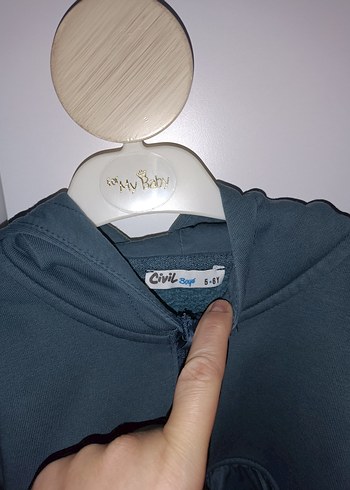 Kapüşonlu Kanguru Cepli Sweatshirt 5/6 yaş - Görsel 3