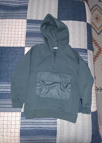Kapüşonlu Kanguru Cepli Sweatshirt 5/6 yaş - Görsel 2